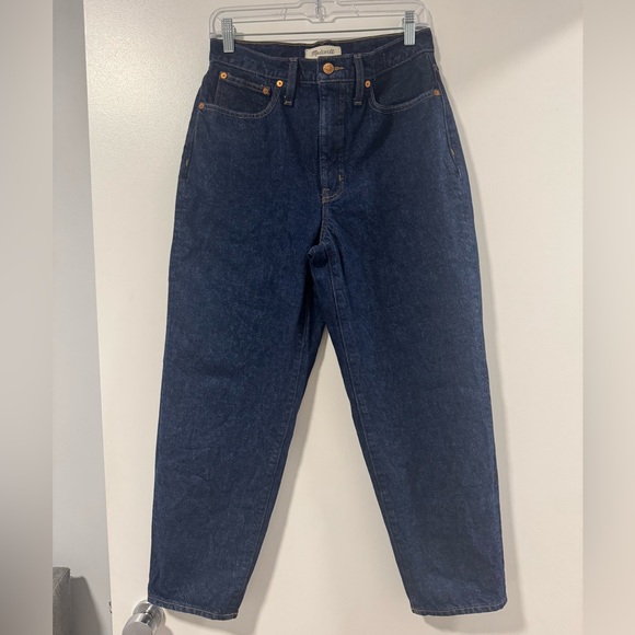 Blue Ankle Cropped High-Waisted Jeans - Picture 6 of 9